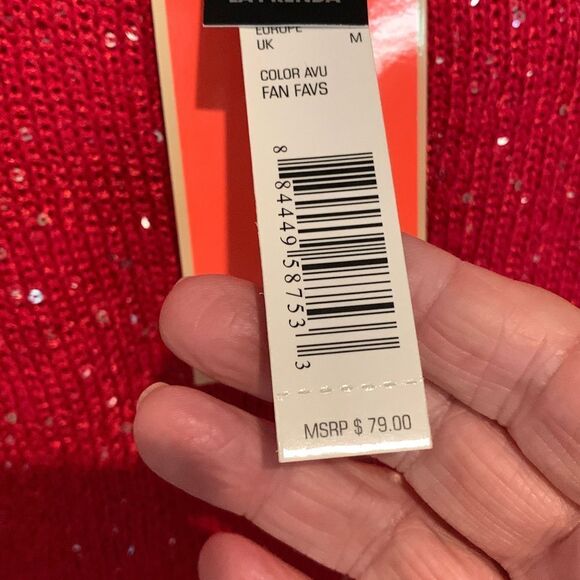 Red Glittery Sweater - Picture 4 of 5